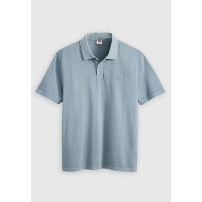 Abbildung von Levi&#039;s Authentic Poloshirt, Herren, Größe: Medium, Garment dye steam blue