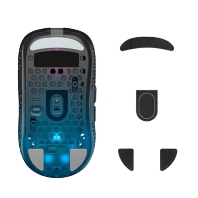 Abbildung von kwmobile Mouse Feet Sticker kompatibel mit Xtrfy MZ1W Ersatz Glider Mausfüße passgenau Maus Glides in Schwarz