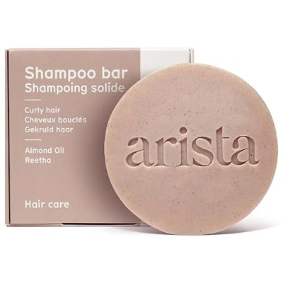 Abbildung von Arista Shampoo für lockiges Haar Ayurvedisches Süßes Mandelöl, Reetha Fruchtpulver &amp; Sheabutter Locken ohne Sulfate, Parabene und Silikone in Reisegröße