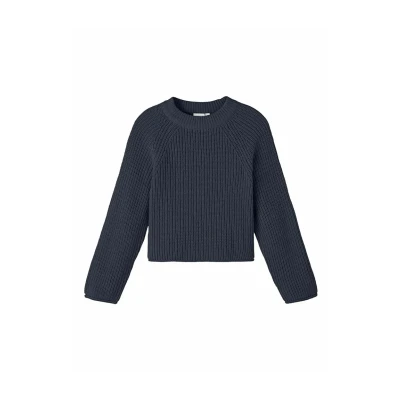 Abbildung von Name it Loose FIT Strickpullover für Kinder, Größe: 122/128, Dark sapphire