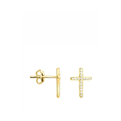 Abbildung von Sofia Milani Cross Ohrringe goldcoloured, Damen, Größe: One Size, Gold coloured