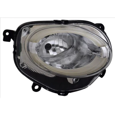 Abbildung von TYC 20 15501 06 2 Scheinwerfer rechts H7, W21W, LED mit Tagfahrlicht für Rechtsverkehr FIAT: 500 Hatchback, C Convertible