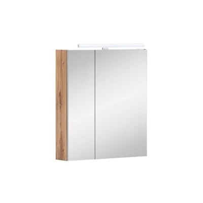 Abbildung von Schildmeyer Spiegelschrank »Duo«, Breite 60 cm, 2 türig, LED Beleuchtung, Schalter /Steckdosenbox