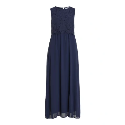 Abbildung von VILA Vimilina Dress Maxikleid, Damen, Größe: 34, Navy blazer