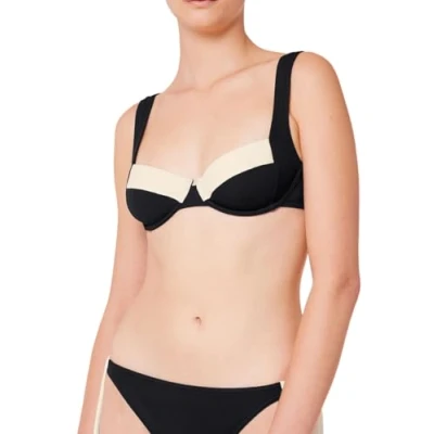 Abbildung von Triumph Damen Summer Glow W 02 sd Bikini top, SCHWARZ, 44B