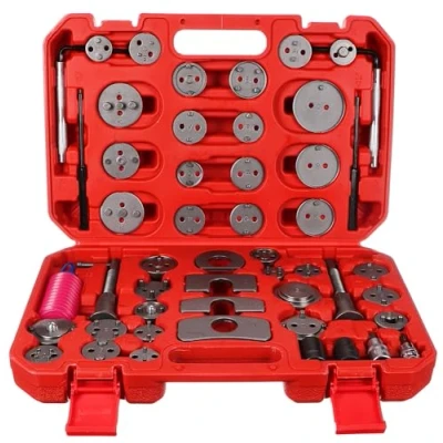 Abbildung von BRAKE Set 50 Bremskolbenrücksteller 50tlg Kunststoffkoffer Rückstellwerkzeug zum des Bremskolben Bremssattel Kolben Wind Zurück Tool Kit KFZ Werkzeug Bremse Instandsetzung Universell