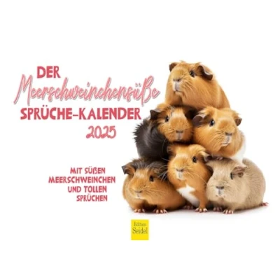 Abbildung von Edition Seidel Premium Kalender Der Meerschweinchensüße Sprüche 2025 Format DIN A4 Wandkalender Tierkalender Meerschweinchen tolle lustige coole Zitate