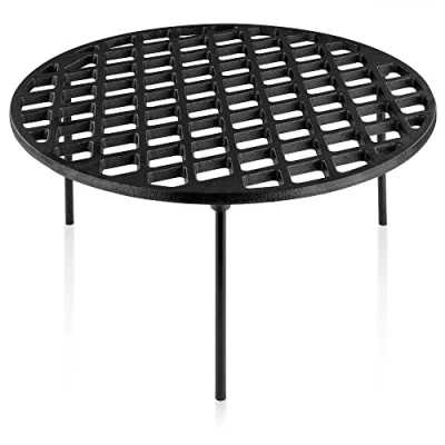 Abbildung von BBQ Toro Gusseisen Grillrost Ø 40 cm mit 3 Beinen rund Dutch Oven Untersetzer, Grill Zubehör Dreibein, Grillgitter, Gussrost, Topfständer, Gitterrost, Feuergitter, Grillplatte, Gusseisenrost