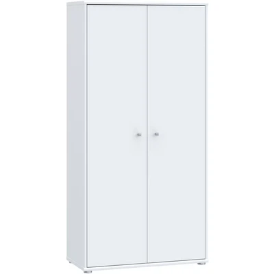 Abbildung von Forte Tempra 2 Kommode mit Türen, Holzwerkstoff, weiß, Bx H xT: 73,7 x 149,5 34,8 cm