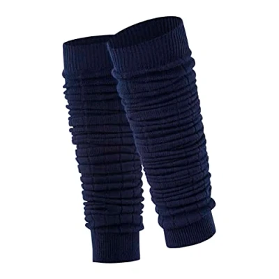 Abbildung von ESPRIT Damen Rib W LW Wolle dick Gemustert 1 Paar Stulpen, Blickdicht, Blau (Dark Navy 6375), OneSize