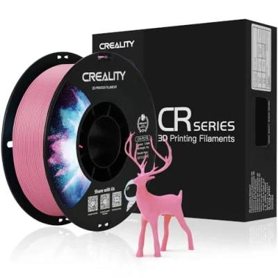 Abbildung von Creality Official PETG Filament Rosa, 3D Drucker 1.75mm No Tangling, starke Bindung und Überhang Leistung Maßgenauigkeit +/ 0.03mm, 2.2lbs/Spool