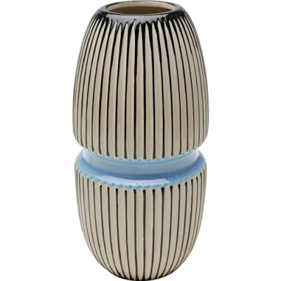 Abbildung von KARE Vase Calabria, blau/beige, Porzellan, handgearbeitet