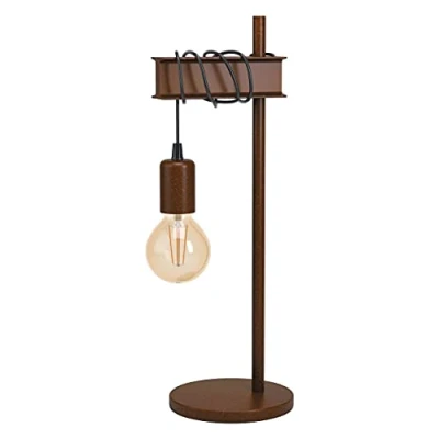 Abbildung von EGLO Deckenlampe Castanuelo, 1 flammige Wandlampe elegant, retro, Deckenleuchte aus Metall, Wandleuchte in Gold, Wohnzimmerlampe geometrisch, Schlafzimmerlampe E27, Ø 42,5 cm