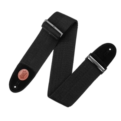 Abbildung von Levy&#039;s Leathers Gitarren oder Bassgurt aus verstärkter Baumwolle Breite 8 cm Schwarz (MSSC4 BLK)