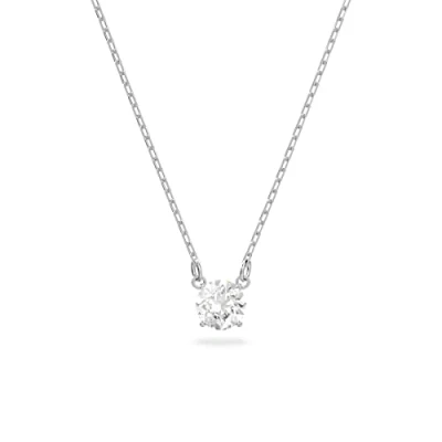 Abbildung von Swarovski Attract Necklace Halskette silvercoloured, Damen, Größe: One Size, Silver coloured