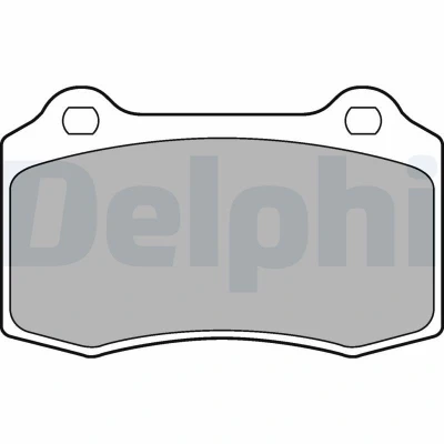 Abbildung von DELPHI LP1700 Bremsbelagsatz nicht für Verschleißwarnanzeiger vorbereitet mit Anti Quietsch Blech ohne Zubehör VOLVO: V70 2, JAGUAR: XJ Saloon, S Type