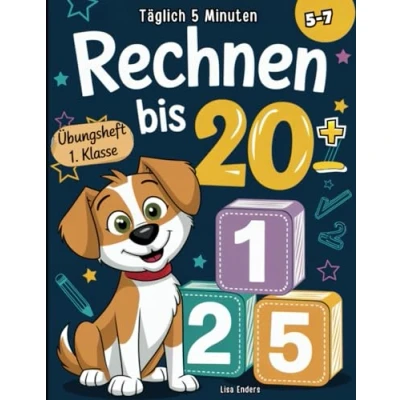 Abbildung von Rechnen bis 20 Täglich 5 Minuten: Plus und Minus Aufgaben für die 1. Klasse spielerisch schnell mit Fino, dem schlauen Rechenfreund, lernen