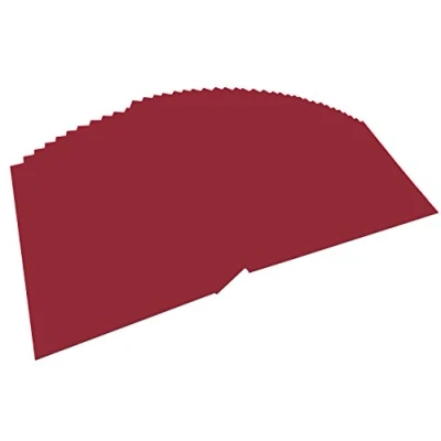 Abbildung von folia 6422 Tonpapier dunkelrot, DIN A4, 130 g/qm, 100 Blatt zum Basteln und kreativen Gestalten von Karten, Fensterbildern für Scrapbooking