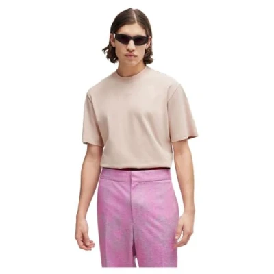 Abbildung von HUGO Dapolino Tshirt basic, Herren, Größe: Medium, Light/pastel pink