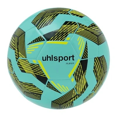 Abbildung von uhlsport Player Fußball Fussball Ball für Erwachsene Größe 5, grün/schwarz/Fluo gelb
