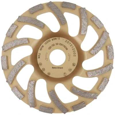 Abbildung von PRODIAMANT Diamant Schleiftopf 150 mm x 22,2 Turbo ST81 Diamantschleifscheibe Beton Naturstein Profiqualität