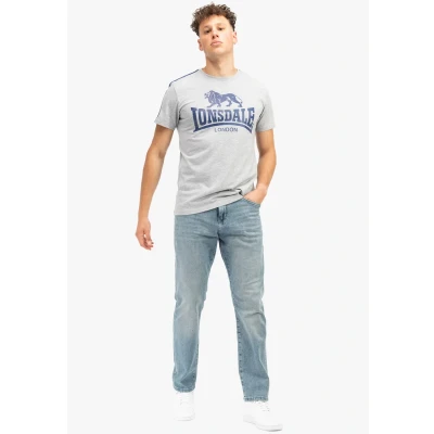 Abbildung von Lonsdale Tshirt print, Herren, Größe: Large, Marl grey navy