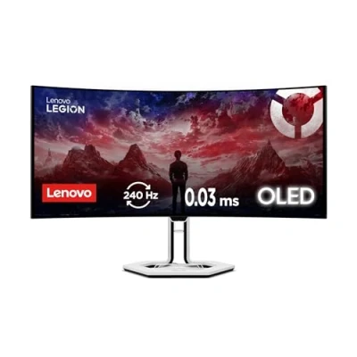 Abbildung von Lenovo Legion Pro 34wd 10 34&quot; WQHD Gaming Monitor 3440x1440 240Hz 0.03ms Reaktionszeit OLED Panel USB C HDMI DisplayPort AMD FreeSync Premium integr. Lautsprecher schwarz