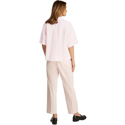 Abbildung von Tommy Hilfiger Relaxed Shirt Hemdbluse, Damen, Größe: 34, Light pink