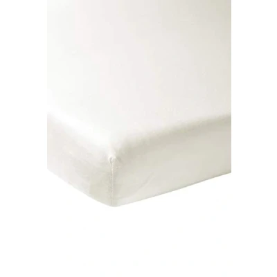 Abbildung von Meyco Baby Spannbettlaken Wiege Uni Offwhite 40x80/90cm Einzelpackung