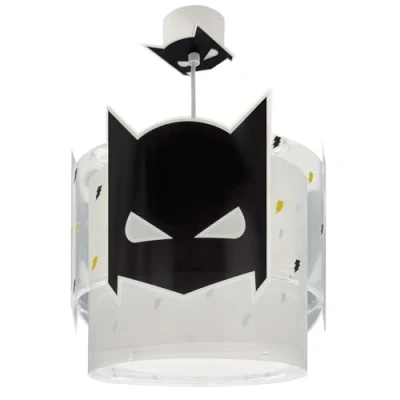Abbildung von Dalber Hängeleuchte Dark Hero, weiß/schwarz, Ø 26 cm, E27