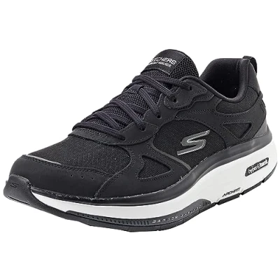 Abbildung von Skechers Damen Go Walker Sneaker, Black/White, 39 EU
