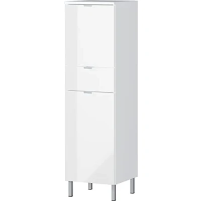 Abbildung von Germania Schrank 8532 84 GW MAURESA, in weiß, Fronten Hochglanz, zwei Schubkästen B/H/T 34/120/34 cm