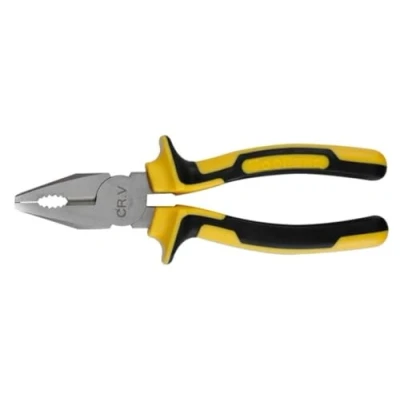 Abbildung von Toolland HP01N Chrom Vanadium Stahl Kombizange, 165 mm Länge, Schwarz/Gelb