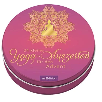 Abbildung von Adventskalender in der Dose. 24 kleine Yoga Auszeiten für den Advent