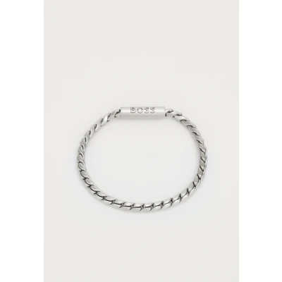 Abbildung von BOSS Doran Armband silvercoloured, Herren, Größe: One Size, Silver coloured