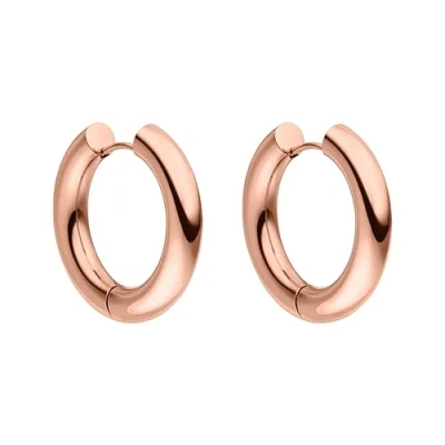 Abbildung von PURELEI® Glamorous Ohrringe (Roségold) Damenohrringe aus langlebigem Edelstahl Wasserfeste Damen 2,8 cm Durchmesser Modeschmuck für deinen individuellen Look