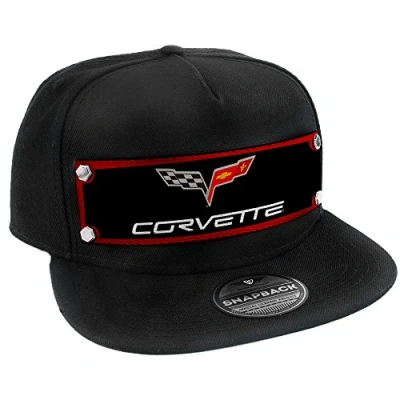 Abbildung von Buckle Down Herren Snapback Hat C6 Corvette Logo Red/Black/Gray/White Hut, Mehrfarbig, Einheitsgröße