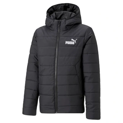 Abbildung von Puma ESS Hooded Padded Winterjacke für Kinder, Größe: 140, black