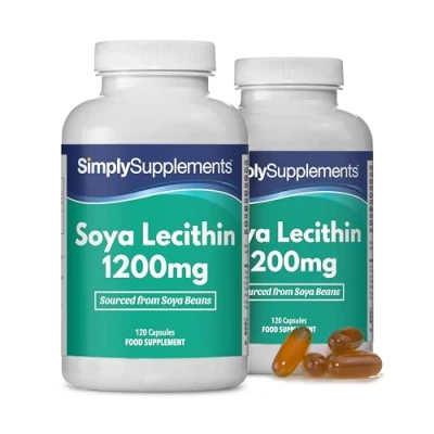 Abbildung von Lecithin 1200mg GVO frei 240 Kapseln SimplySupplements