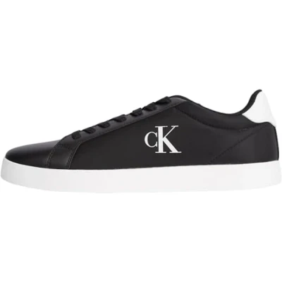 Abbildung von Calvin Klein Herren Cupsole Sneaker mit Logo, Schwarz (Ck Black/Bright White), 40