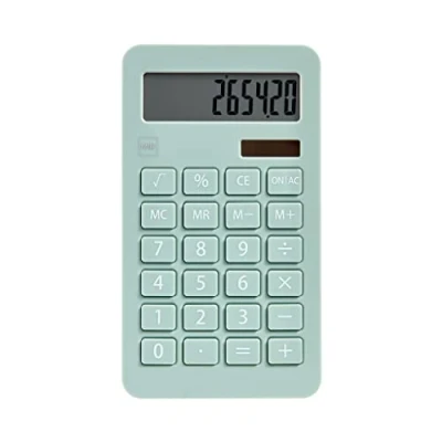 Abbildung von Miquelrius Solar Rechner, 10 Ziffern, große Tasten, LCD Display, Farbe Grün