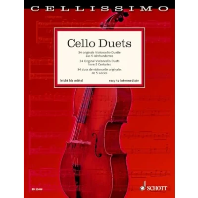 Abbildung von Cello Duets: 34 originale Violoncello Duette aus 5 Jahrhunderten. 2 Violoncello. Spielpartitur. (Cellissimo)