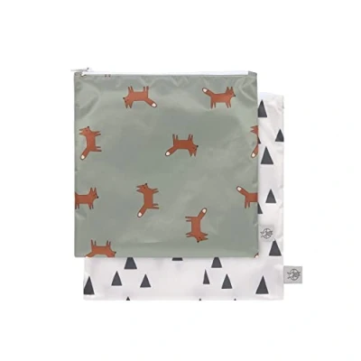 Abbildung von LÄSSIG Wiederverwendbarer Aufbewahrungs Beutel Snack Tasche 2 Stück/Snack Bag Little Forest Fox