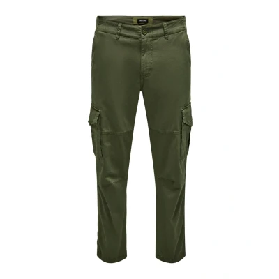 Abbildung von Only &amp; Sons Onsdean LIFE TAP Cargohose, Herren, Größe: 31x34, Olive night