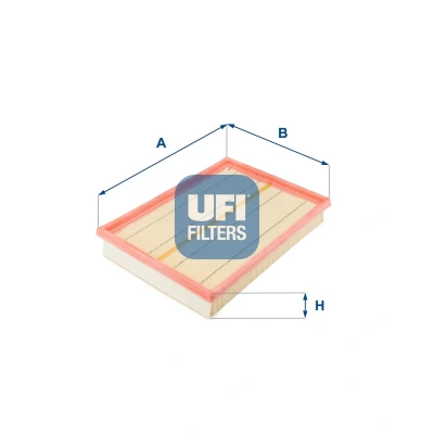 Abbildung von UFI 30.417.00 Luftfilter 57 190 243 Filtereinsatz RENAULT: GRAND SCENIC 2, MEGANE 2 Coupe Cabriolet