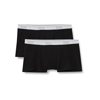 Abbildung von Sloggi MEN Hipster 2 PACK Panties, Herren, Größe: Small, Black