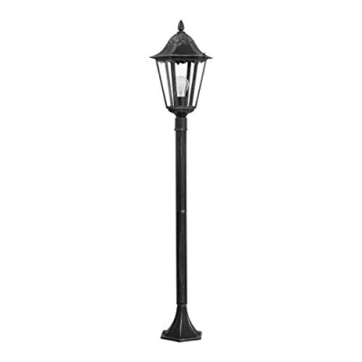 Abbildung von Eglo 93463 Stehleuchte NAVEDO schwarz, silber patina, E27 max. 1X40W