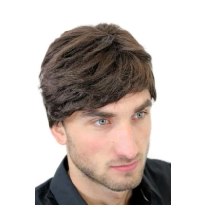 Abbildung von WIG ME UP GFW1168 6 Herrenperücke Perücke Männer Kurz Jugendlich Lässig Modisch Braun Toupet Neu