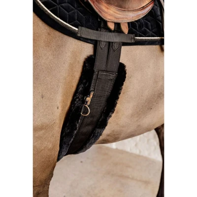 Abbildung von Kentucky Vielseitigkeitsgurt Sheepskin Schwarz/Schwarz 115cm