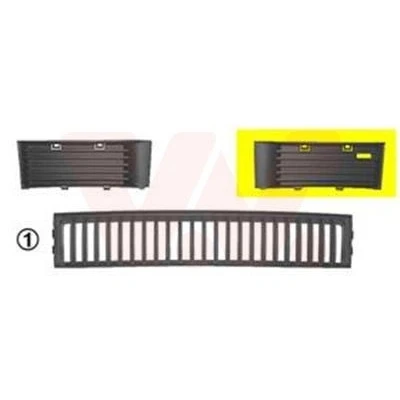 Abbildung von VAN WEZEL 7625591 Lüftungsgitter vorne links SKODA: Fabia I Hatchback, 1 Combi, Saloon